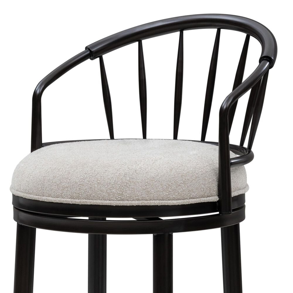 Armen Living Luther Counter Height Stool in Dark Brown, , large