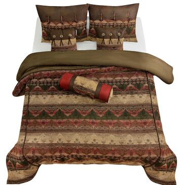 HiEnd Accents Sierra 7-Piece Super Queen Comforter Set in Red, Brown and Tan, , large