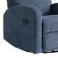 Lifestyle Solutions Paloma Manual Swivel Rocker Recliner in Blue, , large