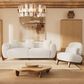 Morden Fort Cloud Boucle Stationary Sofa in White, , large