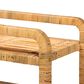 Baxton Studio Delphine Rattan Kitchen Cart in Natural Brown, , large