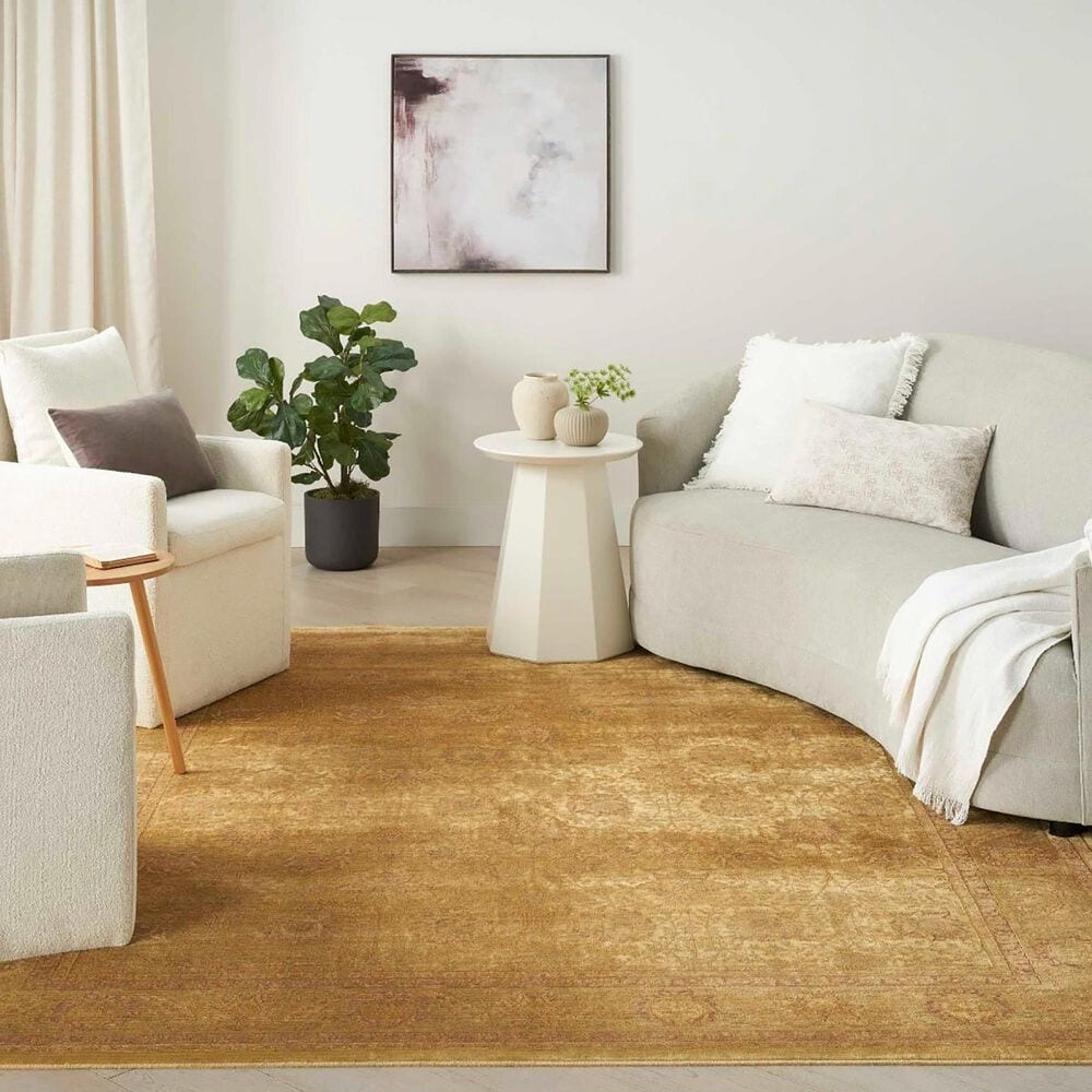 Nourison Luxurious 8&#39; x 10&#39; Gold Area Rug, , large