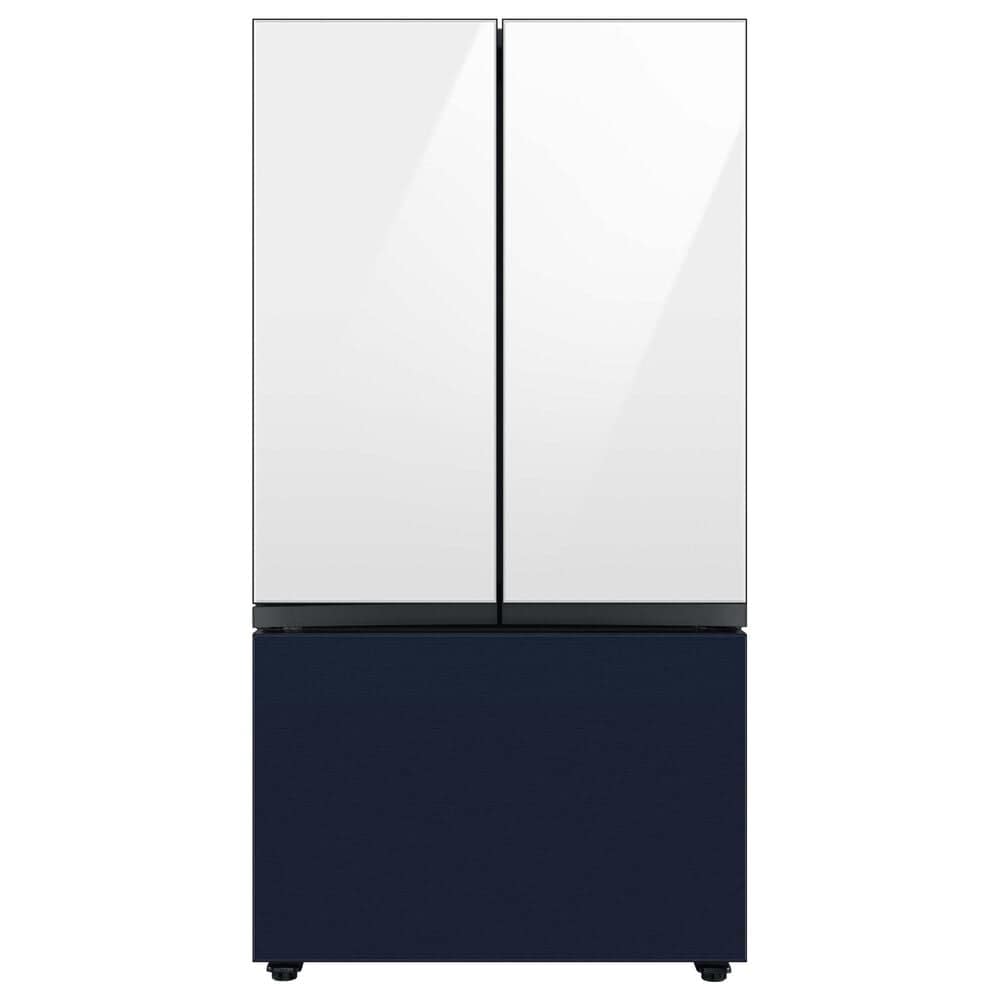 Samsung Bespoke Bespoke 3-Door French Door Refrigerator Top Panel in White Glass, , large
