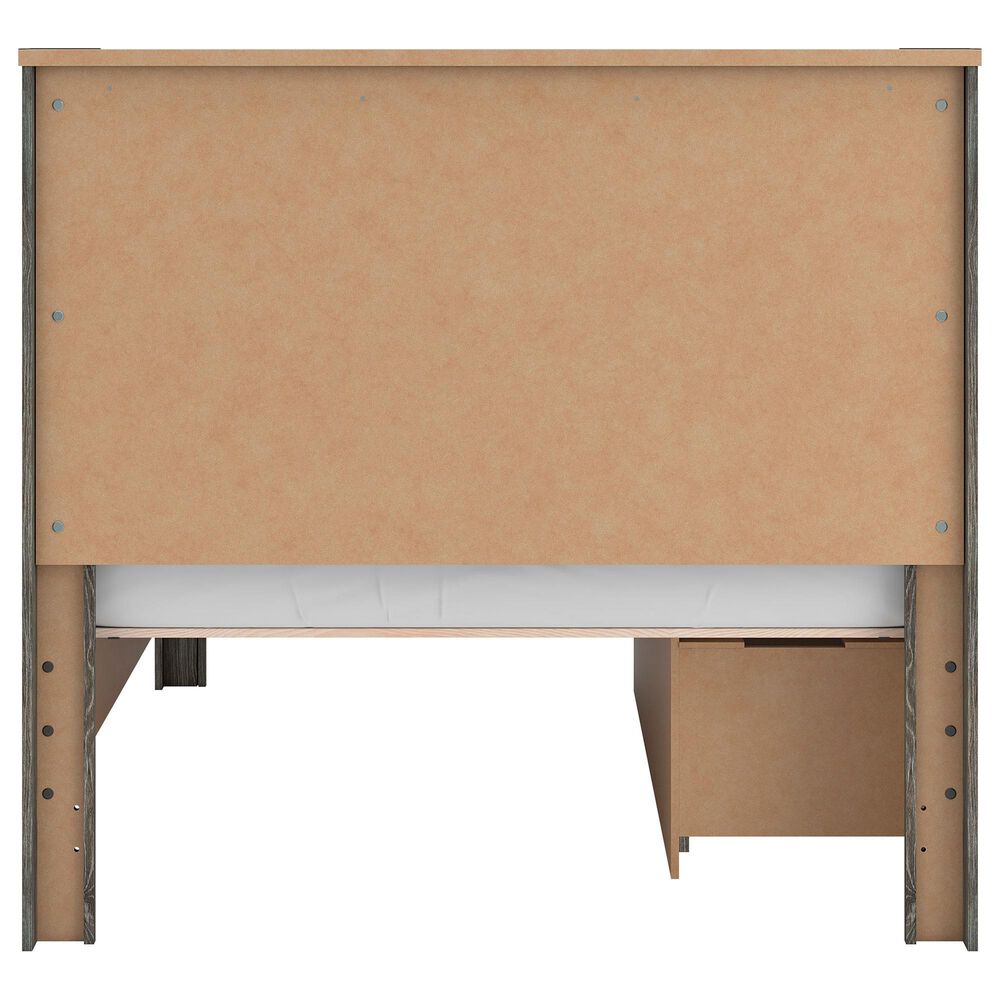 Ashley Frandern 6-Piece Full Panel Storage Bedroom Set in Rustic Warm Gray, , large