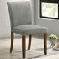 Coaster Cantley Dining Side Chair with Grey Cushion in Rich Brown, , large