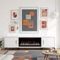 Endress International Malibu 95" Fireplace TV Stand in White, , large