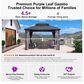 HOMLUX 10" x 12" Outdoor Hardtop Gazebo with Galvanized Steel Roof, Netting, and Curtains Gray, , large