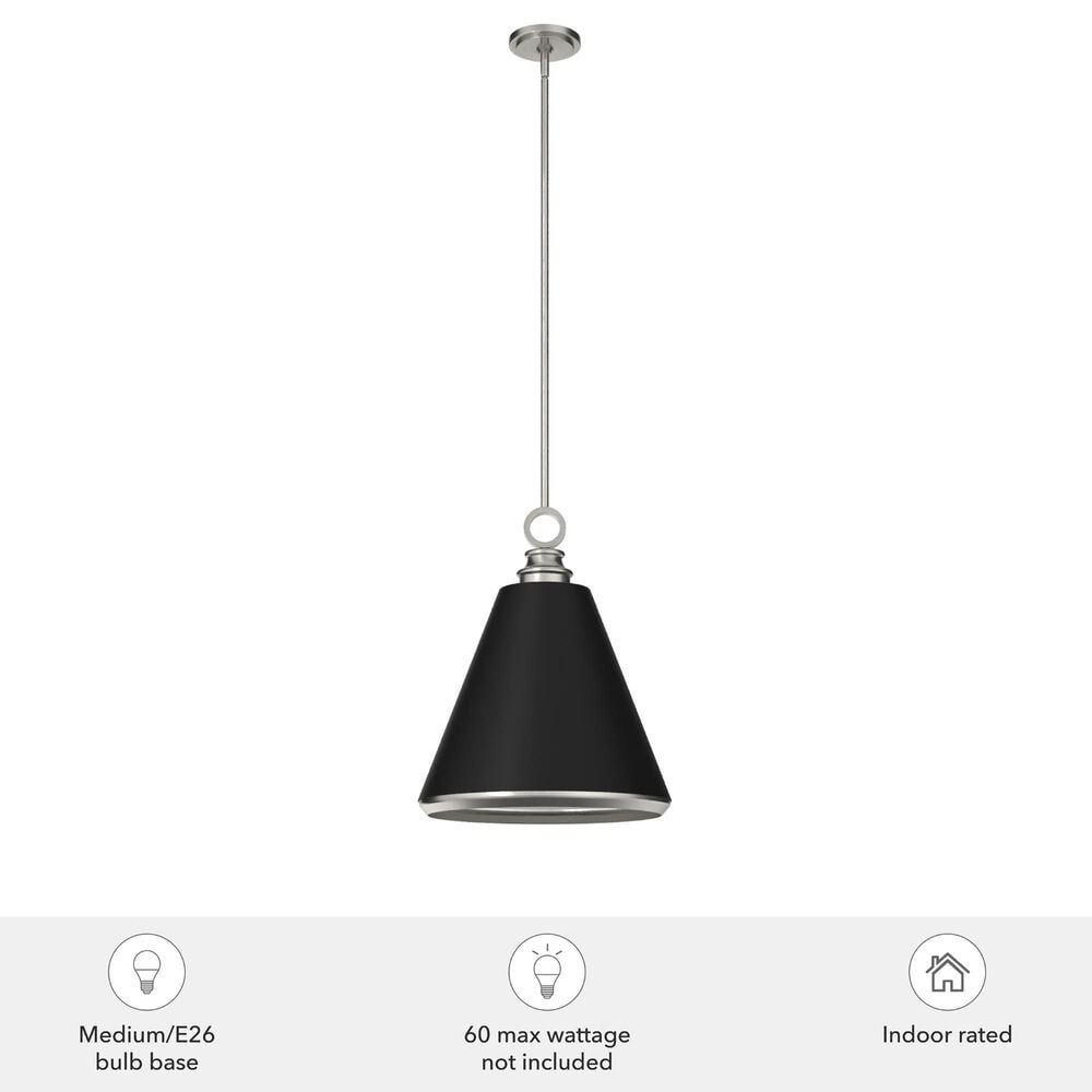 Hunter Klein 16&quot; 3-Light Pendant in Brushed Nickel, , large