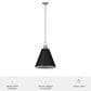 Hunter Klein 16" 3-Light Pendant in Brushed Nickel, , large