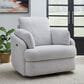 Ashley Alainmont Next-Gen Nuvella Power Swivel Recliner in Stone, , large