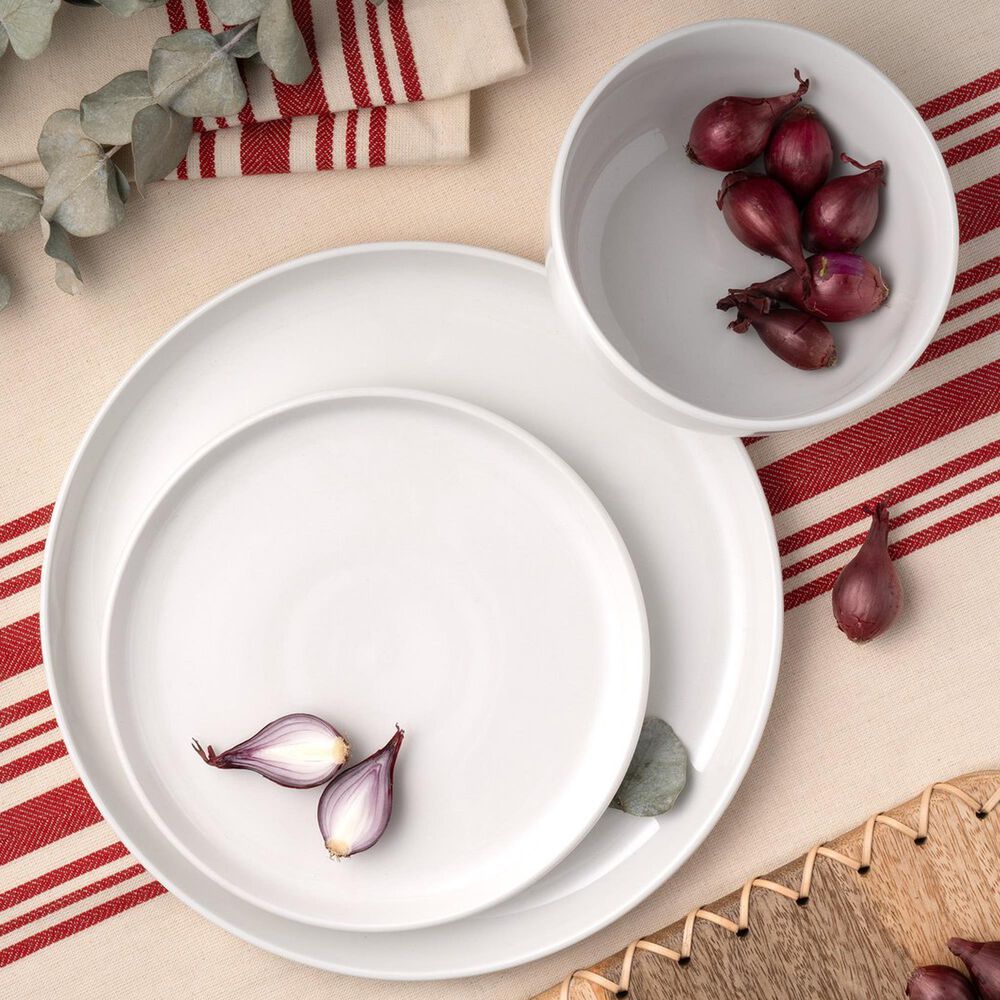 Godinger Silver Brentwood 12-Piece Dinnerware Set in White, , large