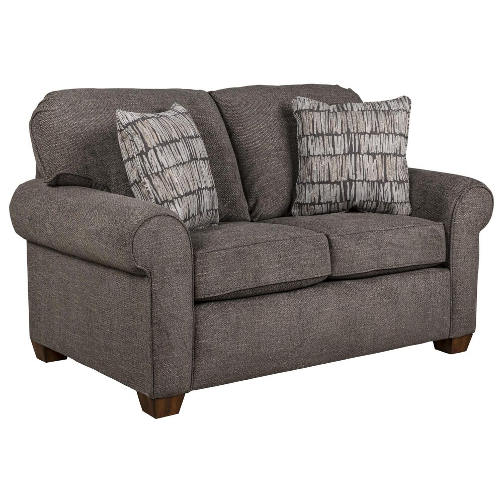 Flexsteel Thornton Stationary Loveseat in Umber, , large