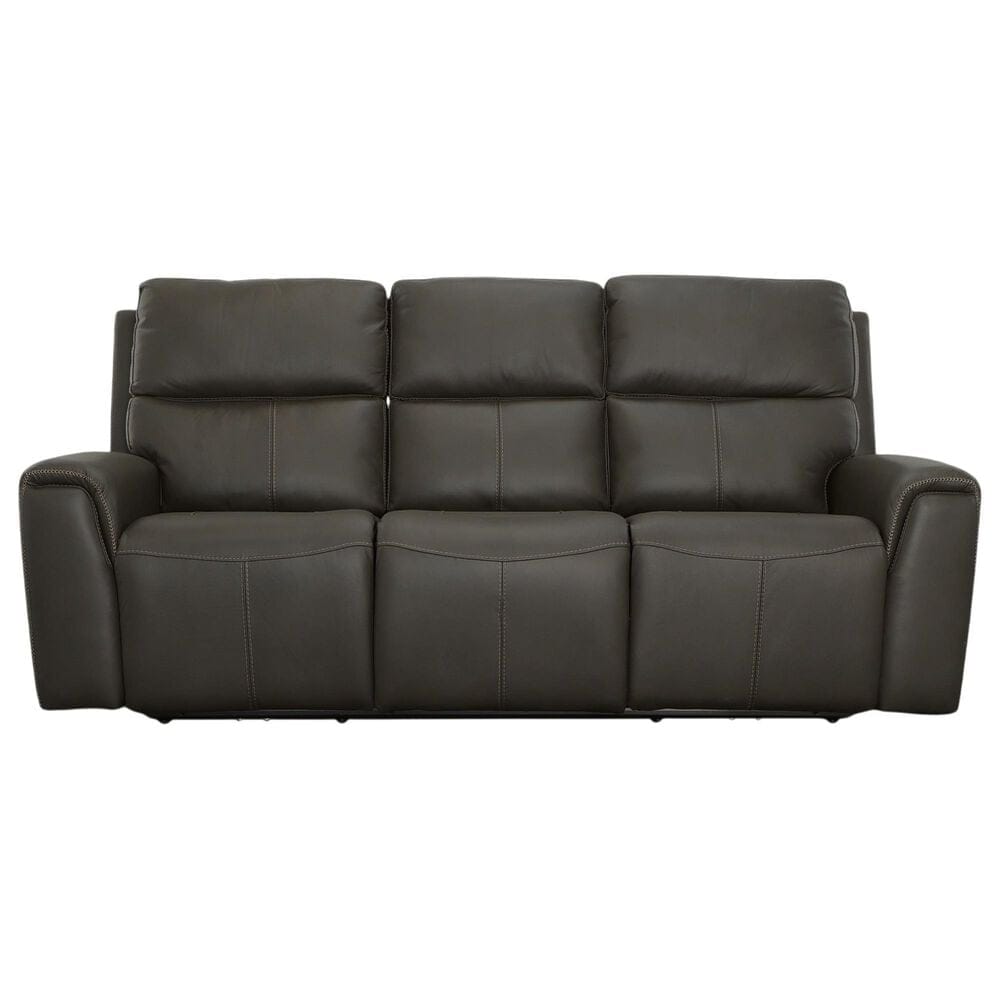 Flexsteel Jarvis Power Reclining Sofa with Headrests in Mica, , large