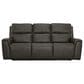 Flexsteel Jarvis Power Reclining Sofa with Headrests in Mica, , large