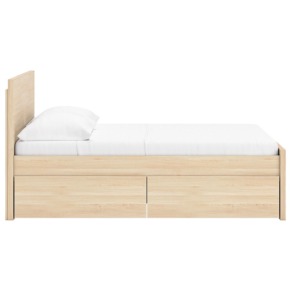 Ashley Onita Full Panel Platform Bed with 1 Side Storage in Natural, , large