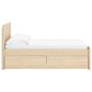 Ashley Onita Full Panel Platform Bed with 1 Side Storage in Natural, , large