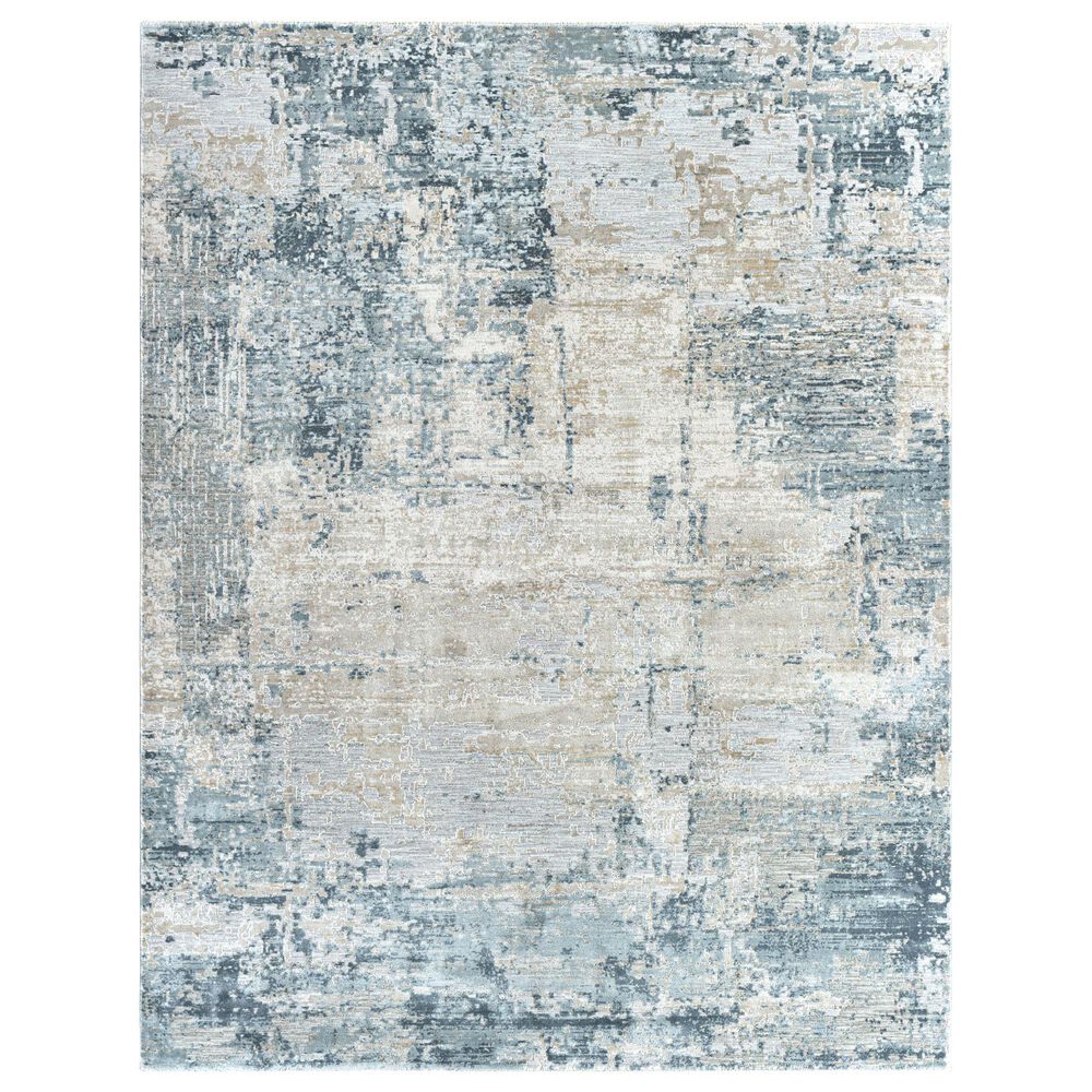 Surya Brunswick 10" x 14" Dusty Sage, Light Gray, Olive, Pale Blue, Taupe, Teal and Navy Area Rug, , large