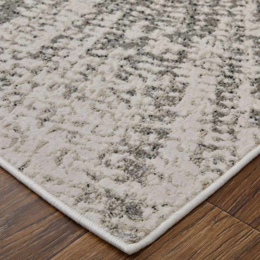 Feizy Micah 39LTF 8&#39; x 10&#39; Ivory and Silver Area Rug, , large