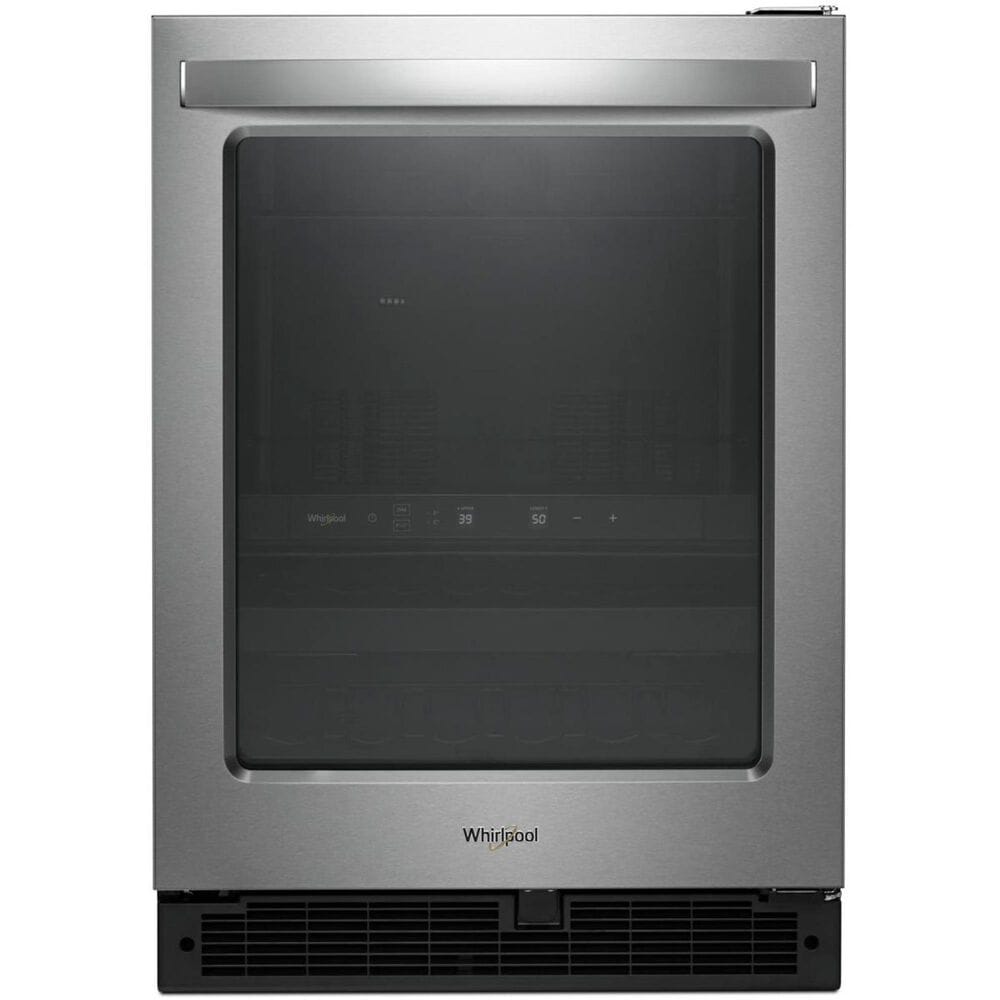 Whirlpool 5.2 Cu. Ft. 25" Wide Undercounter Beverage Center in Stainless Steel, , large