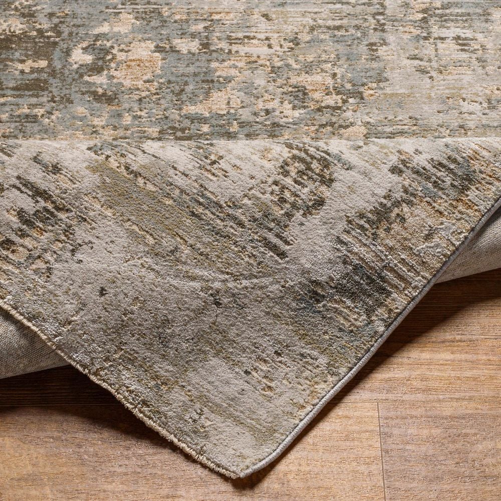 Surya Brunswick 2&#39;7&quot; x 10&#39; Dusty Sage, Charcoal, Olive, Taupe, White, Teal, Light Beige and Gray Runner, , large
