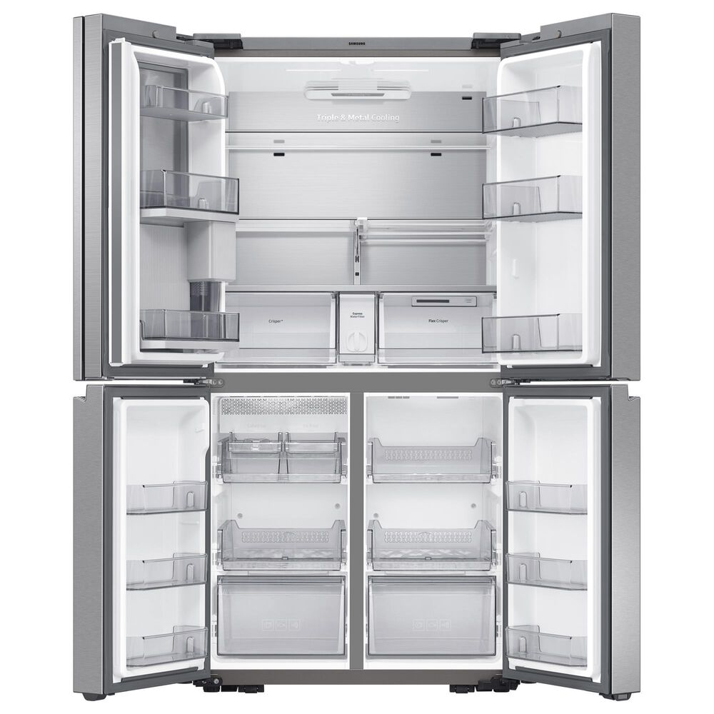 Samsung Bespoke 4-Door French Door Refrigerator (29 Cu. ft.) with Beverage Center in Stainless Steel