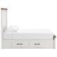 Ashley Savonport King Storage Bed with Dresser and 2 Nightstands in White and Brown, , large