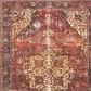 Loloi Loren LQ-07 7"6" x 9"6" Red and Navy Area Rug, , large