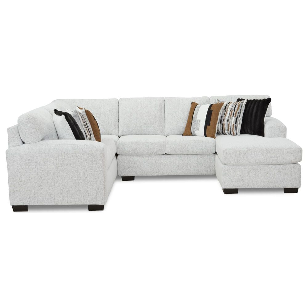 Arapahoe Home 3-Piece Stationary Right-Facing Sectional in Shay Arctic, , large