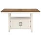 Steve Silver Hyland Counter Table with 20" Leaf in Milk and Honey - Table Only, , large