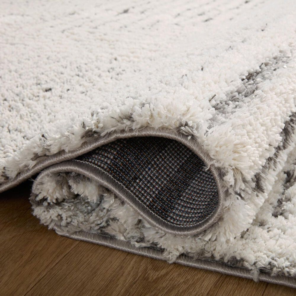 Loloi Levitt Shag 2&#39;3&quot; x 4&#39; Ivory and Grey Area Rug, , large