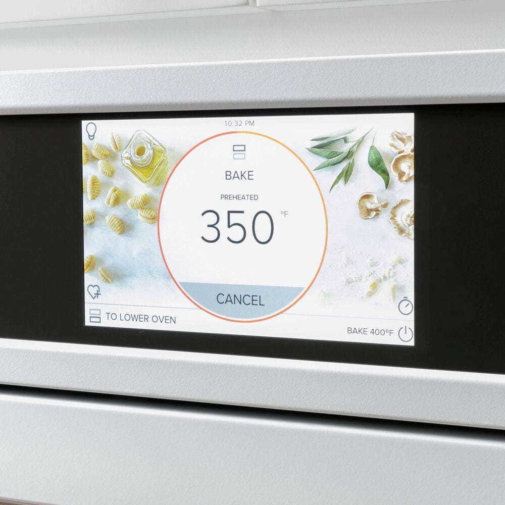 Cafe 2-Piece Kitchen Package with Matte White 30" Smart Built-In Convection Double Wall Oven and Stainless Steel 36" Electric Cooktop, , large