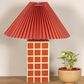 Creative Coop Zara Ceramic Table Lamp in Red, , large