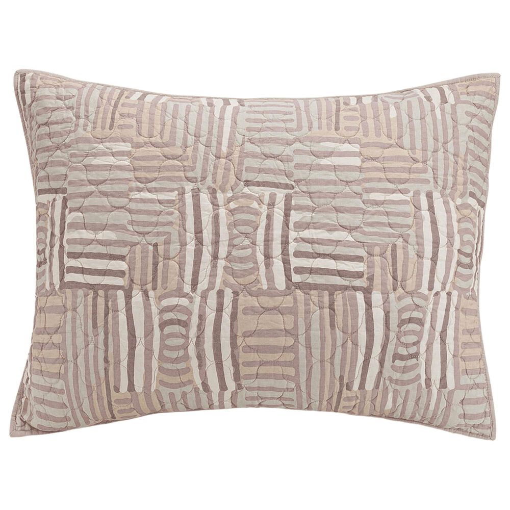 Peking Handicraft Abrazo 3-Piece Full/Queen Quilt Set in Taupe, Dove Grey and Off-White, , large