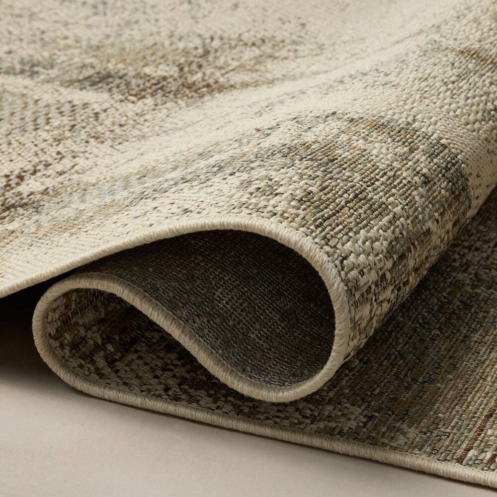 Loloi Saylor Smoke and Ivory 3'9" x 5'9" Indoor/Outdoor Area Rug, , large
