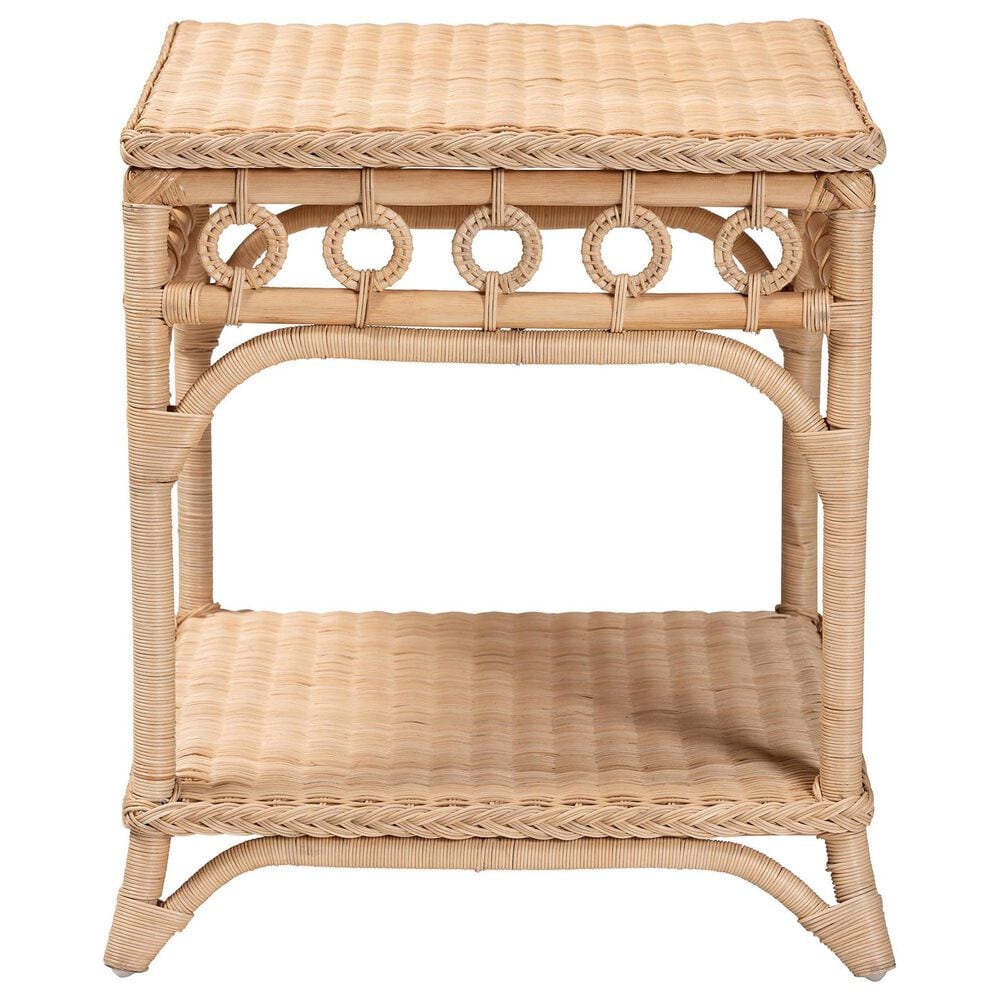 Baxton Studio Oxford End Table in Natural Brown, , large