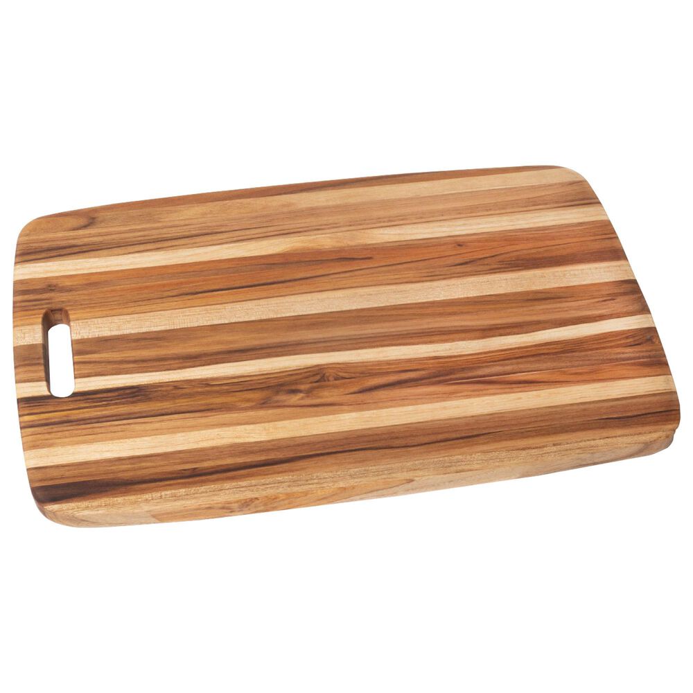 Lipper Teak Oversized Serving Board in Brown, , large
