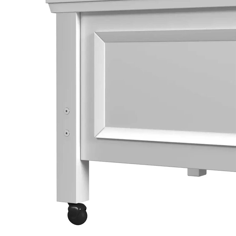 Mayberry Hill Hampton Twin Over Full Bunk Loft Bed with Staircase and Desk in White, , large