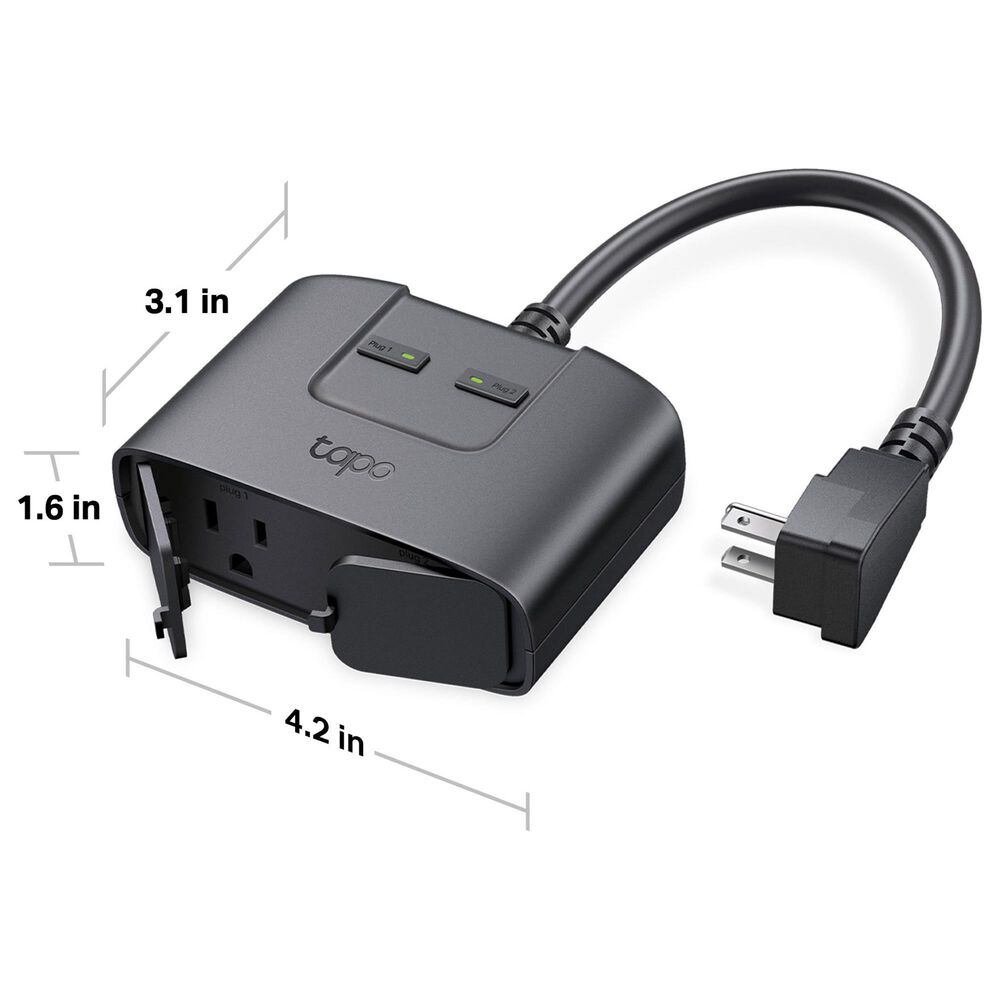 TP-Link TP25 Smart Wi-Fi Outdoor Plug in Black, , large