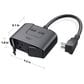 TP-Link TP25 Smart Wi-Fi Outdoor Plug in Black, , large