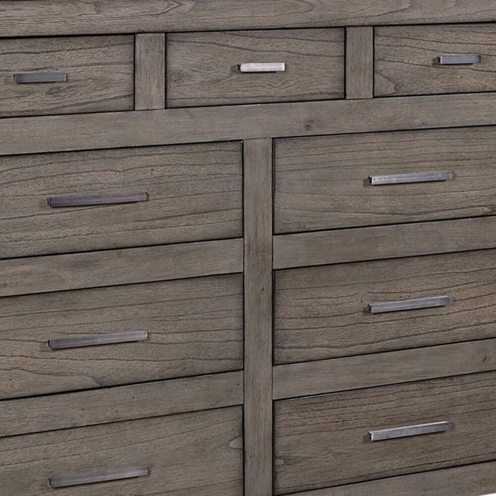 Riva Ridge Modern Loft 9 Drawer Chesser in Graystone, , large