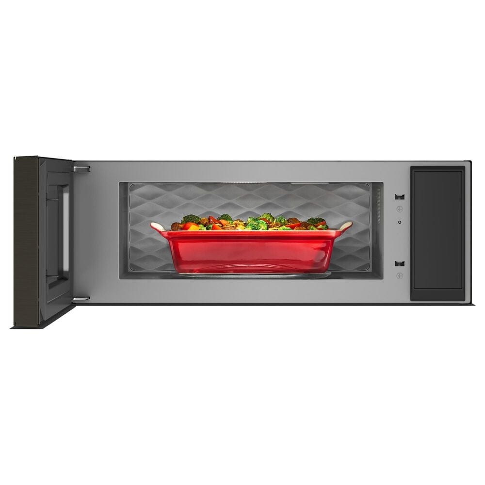 KitchenAid 1.1 Cu. Ft. Smart Low Profile Microwave Hood Combination with Dual Fan Ventilation in Black Stainless Finish, , large