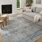 Amber Lewis x Loloi Billie 8"6" x 11"6" Denim and Blush Area Rug, , large