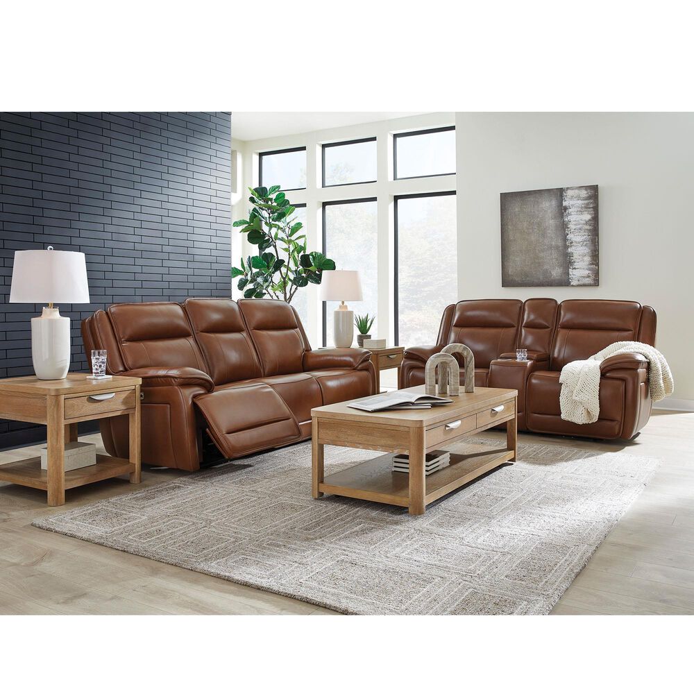 Ashley Healy Pier Power Reclining Sofa in Chocolate, , large