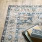 Oriental Weavers Charleston Border 2" x 3" Blue Area Rug, , large