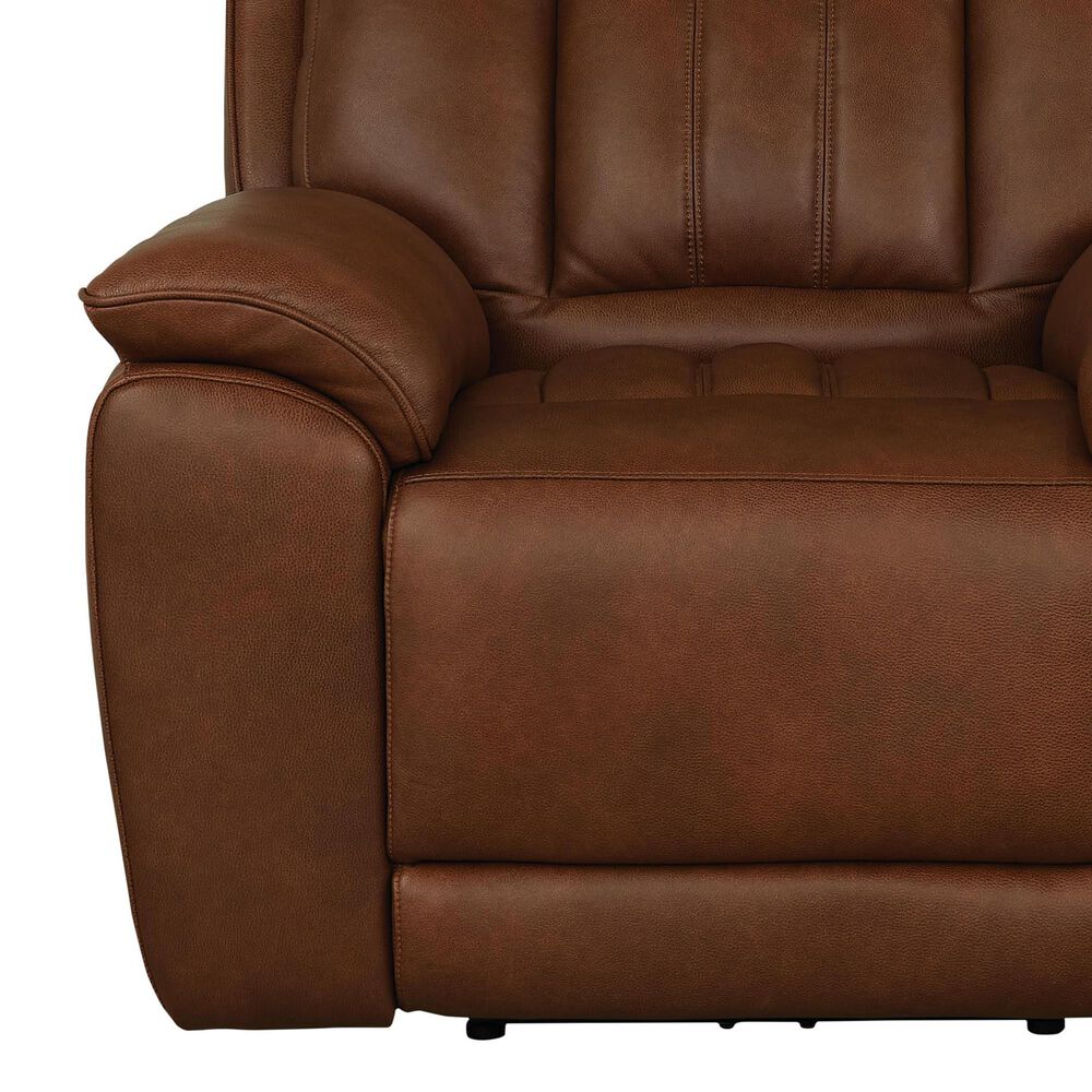 Bassett Benson Leather Power Recliner in Tuscan Caf, , large