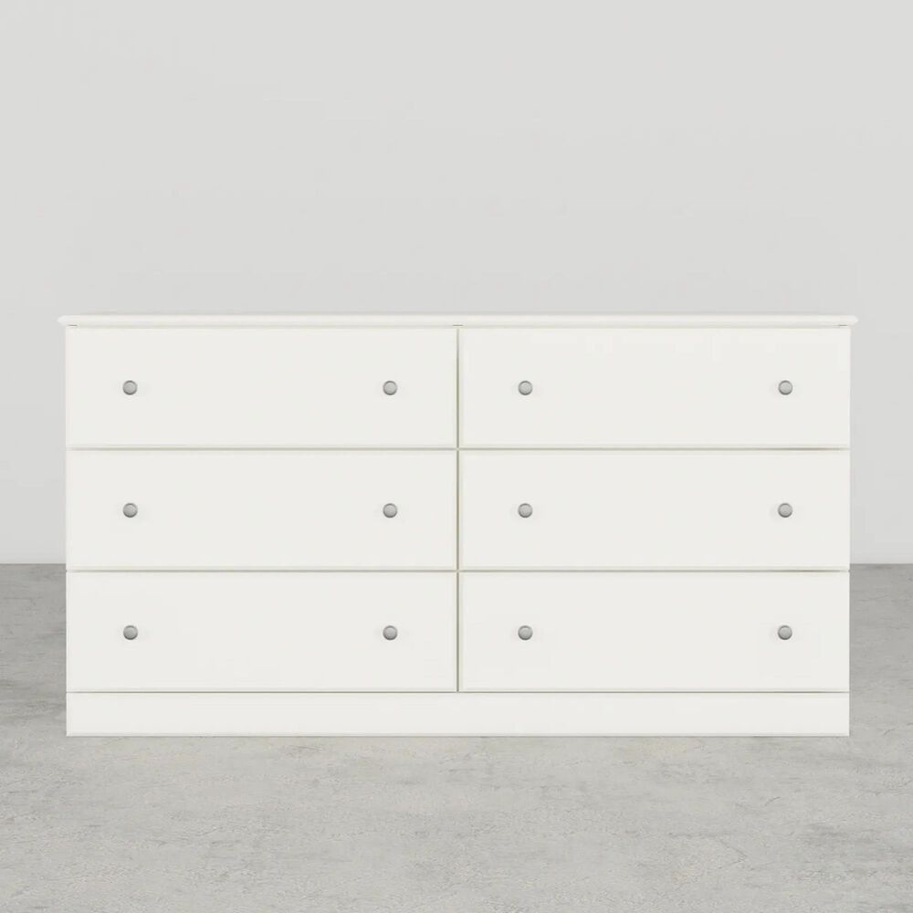 Lemoore Essential 6-Drawer Dresser in Rockport White, , large
