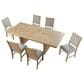 Furniture of America Virex Extendable 7-Piece Dining Table Set in Natural, , large