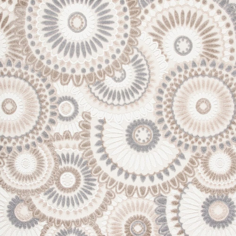 Safavieh Cabana CBN382F 8&#39; x 10&#39; Grey and Ivory Indoor/Outdoor Area Performance Rug, , large