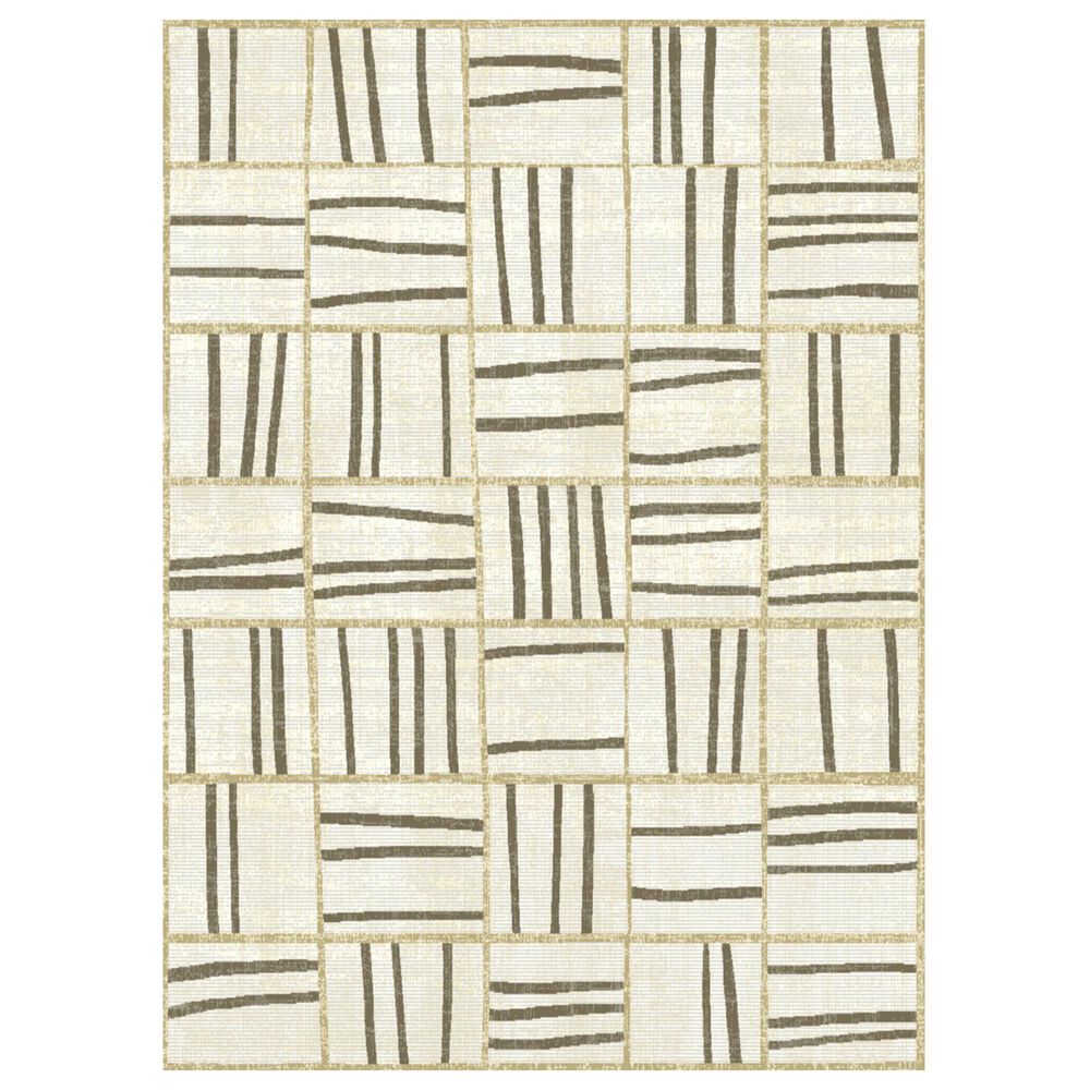 Balta Rugs Kinsella Geometric 5"3" x 7" Cream Area Rug, , large