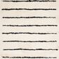 Safavieh Venus Shag VNS604A 6"7" Square Ivory and Black Area Rug, , large